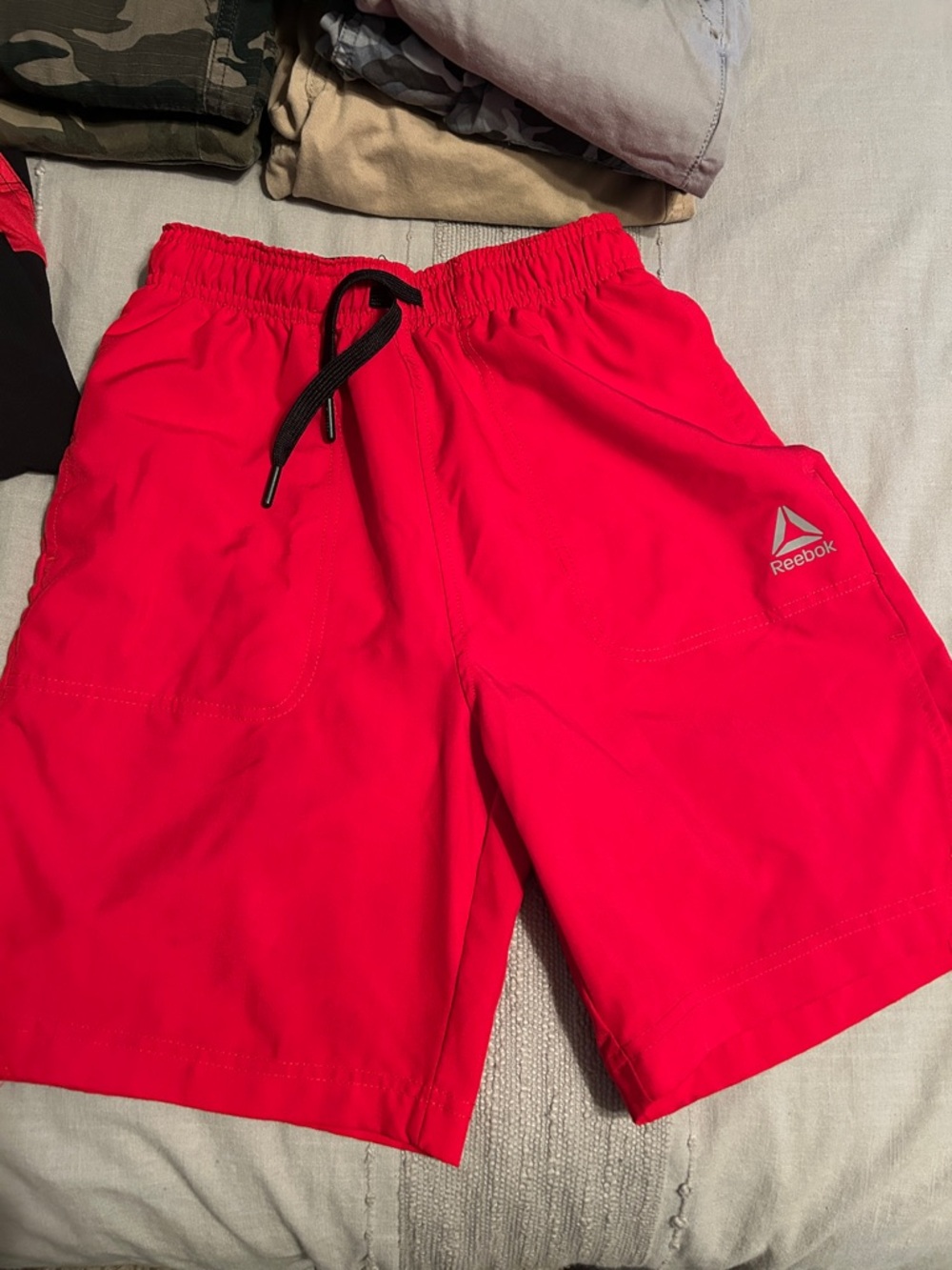 Old Navy Kids Shorts Lot - Red, Black, Gray, Tan, Camo gap Reebok vans 10/12 - Picture 14 of 16
